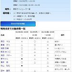 日程調整サンプル